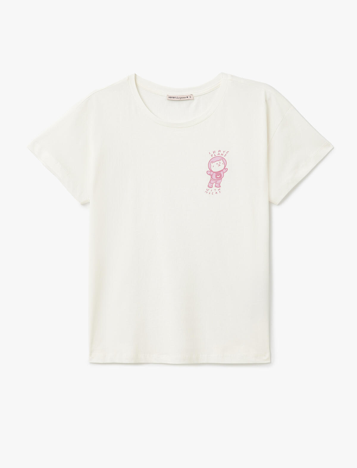 Koton Pijama Takımı 5SLK40020MK Pembe Desenli