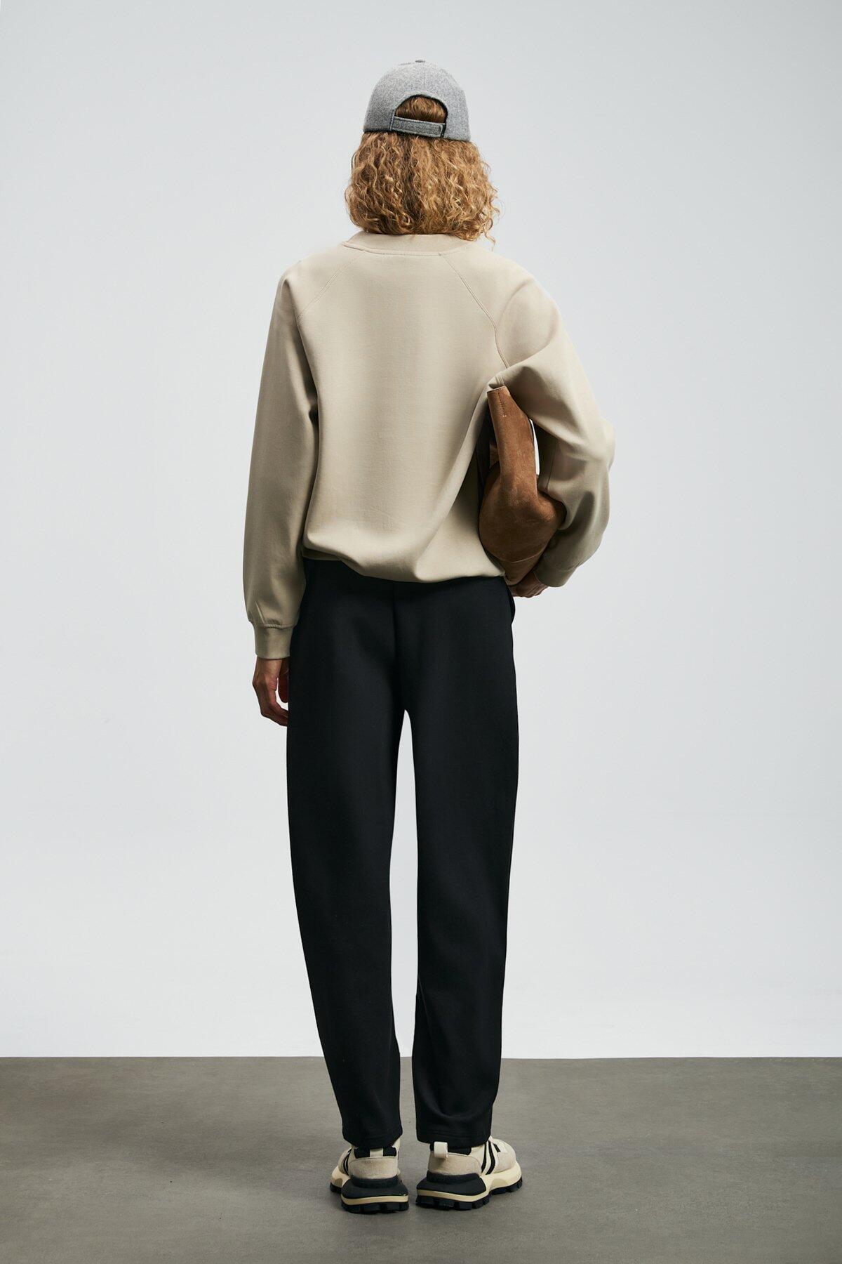 Lufıan Kadın Sweatshirt Ander 122030018 Bej