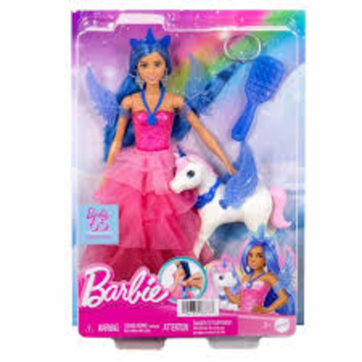 Barbie Mavi Saçlı Prenses Bebek MTL-HRR16