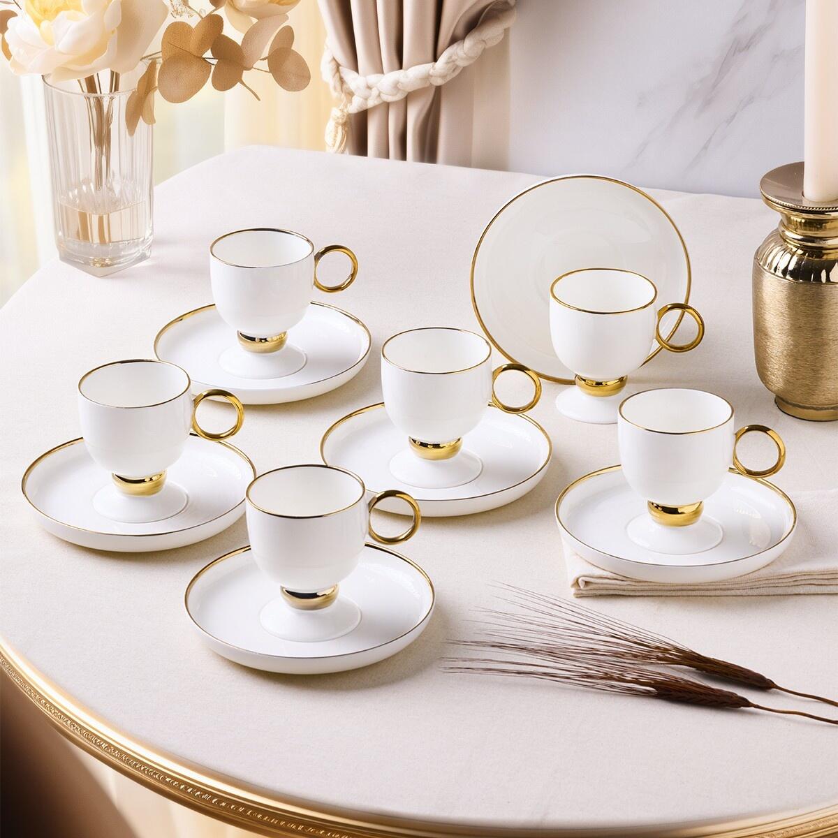 Aryıldız Kahve Fincan Tk 6Lı Margaux Gold 153AR265383