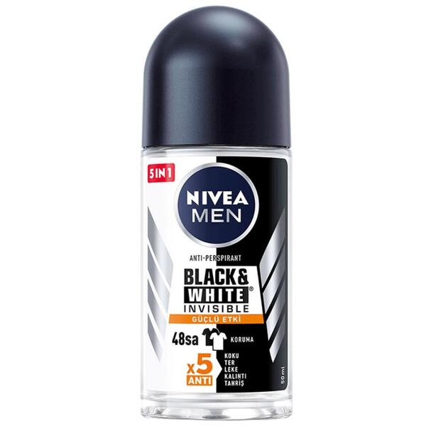 Nivea Men Erkek Roll-On İnvisible B&W Güçlü Etki 50Ml