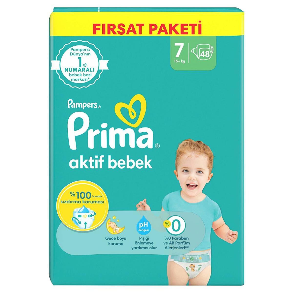 Prima Bez Aktif Bebek Mega Fırsat Paketi 7 Beden 48Li