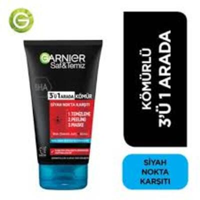 Garnier Yüz Maskesi Pure Aktif Kömürlü 3Ü 1 Arada (Dy)