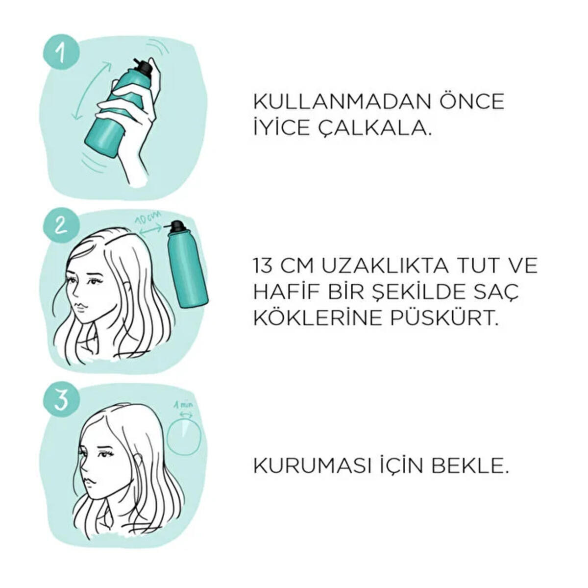 Loreal Paris Beyaz Kapatıcı Saç Spreyi Siyah 75Ml