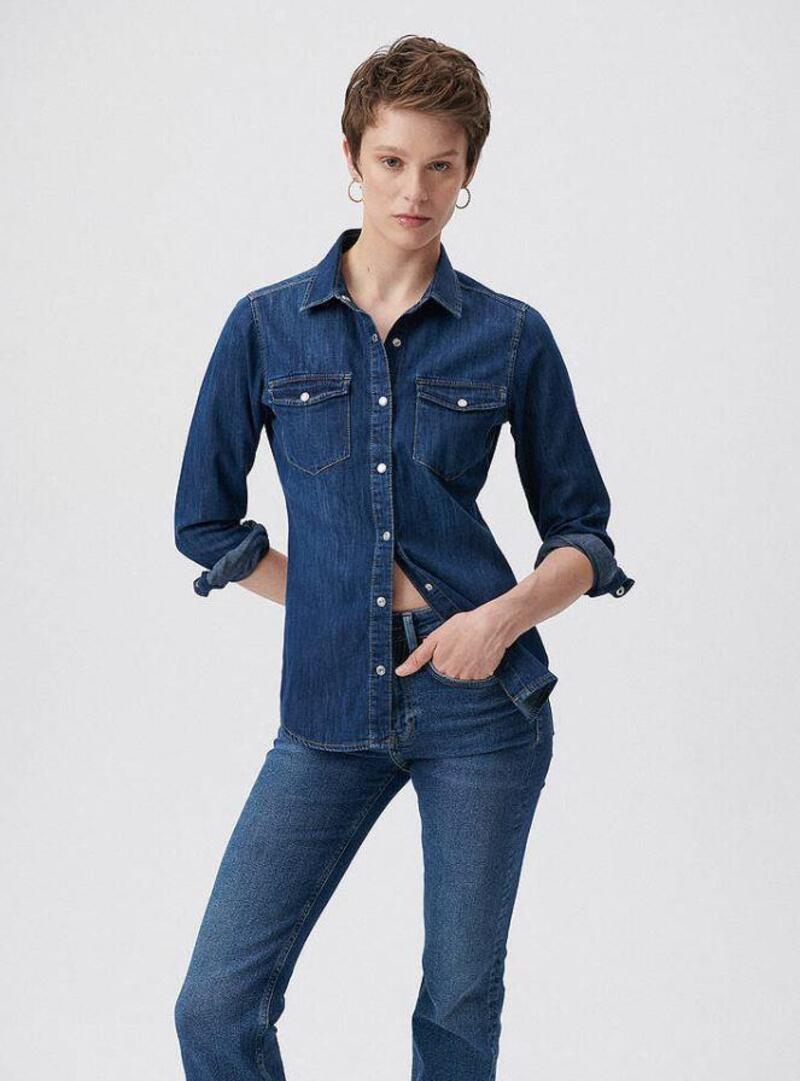 Mavi Gömlek Dark Denim M1257129906 Lacivert (Dy)