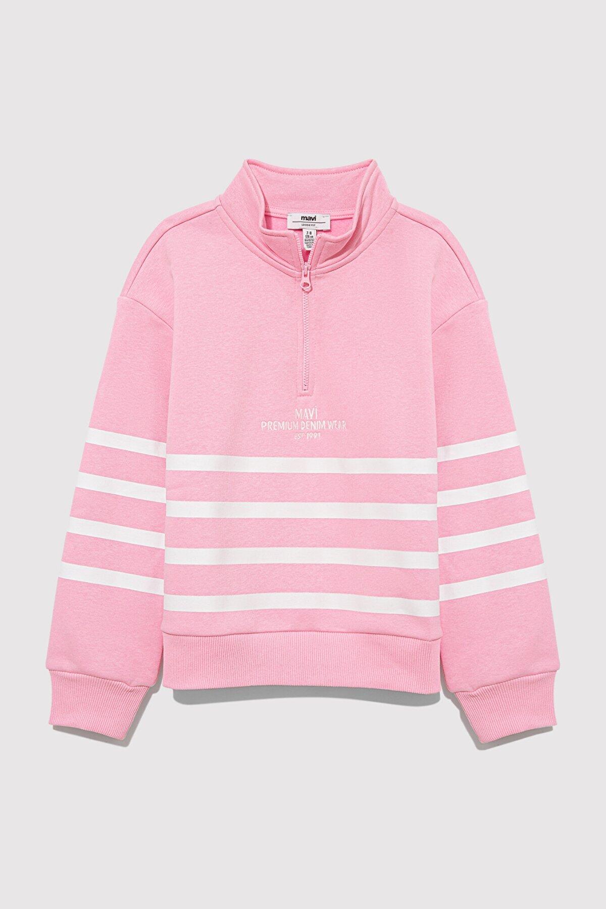Mavi Sweatshirt Kız Çocuk M7S10065-71027 Pembe