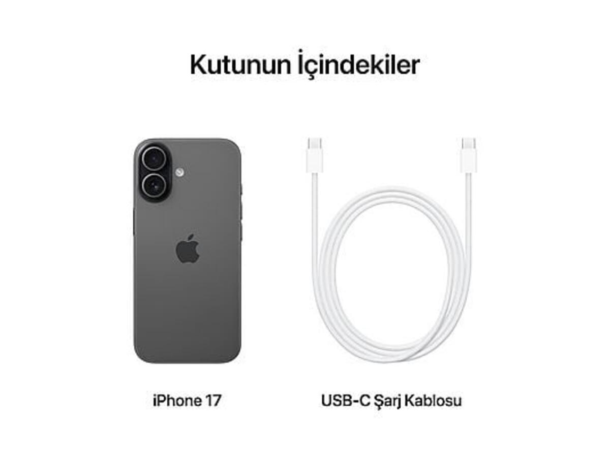 Apple Cep Telefonu Iphone 17 256GB Black