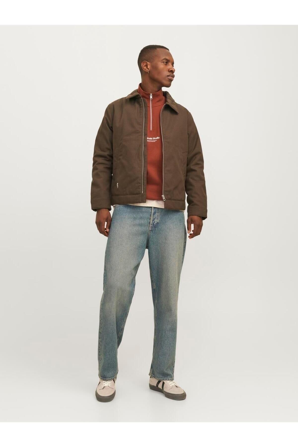 Jack&Jones Sweatshirt 12241777 Koyu Kahverengi
