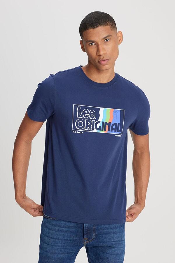 Lee Tişört LL07FE410 Lacivert M