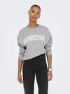 Only Sweatshirt 15254183 Açık Gri Melanj
