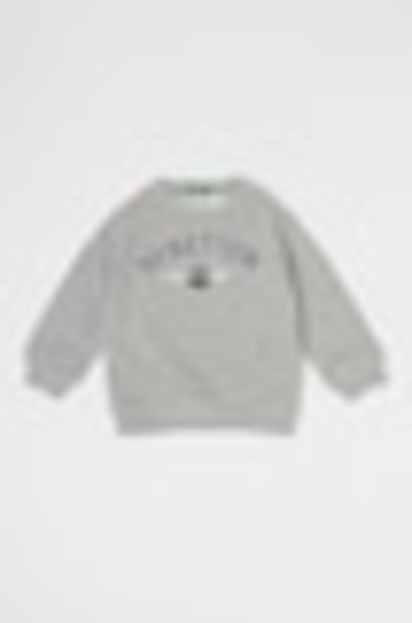Benetton Sweatshirt Erkek Bebek 3J70G10F0 Gri Melanj