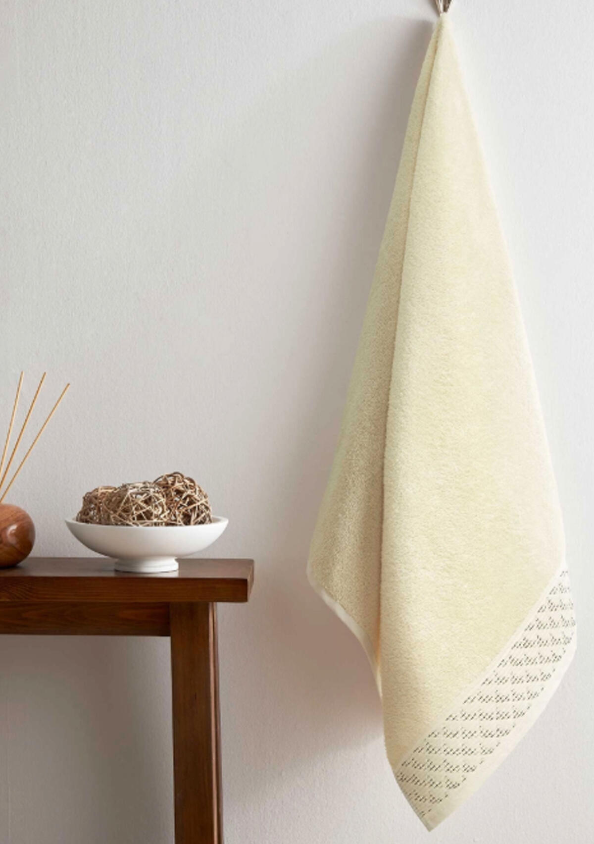Özdilek Banyo Havlusu 90*150 Dıagonal Waffle Sılgı Bej