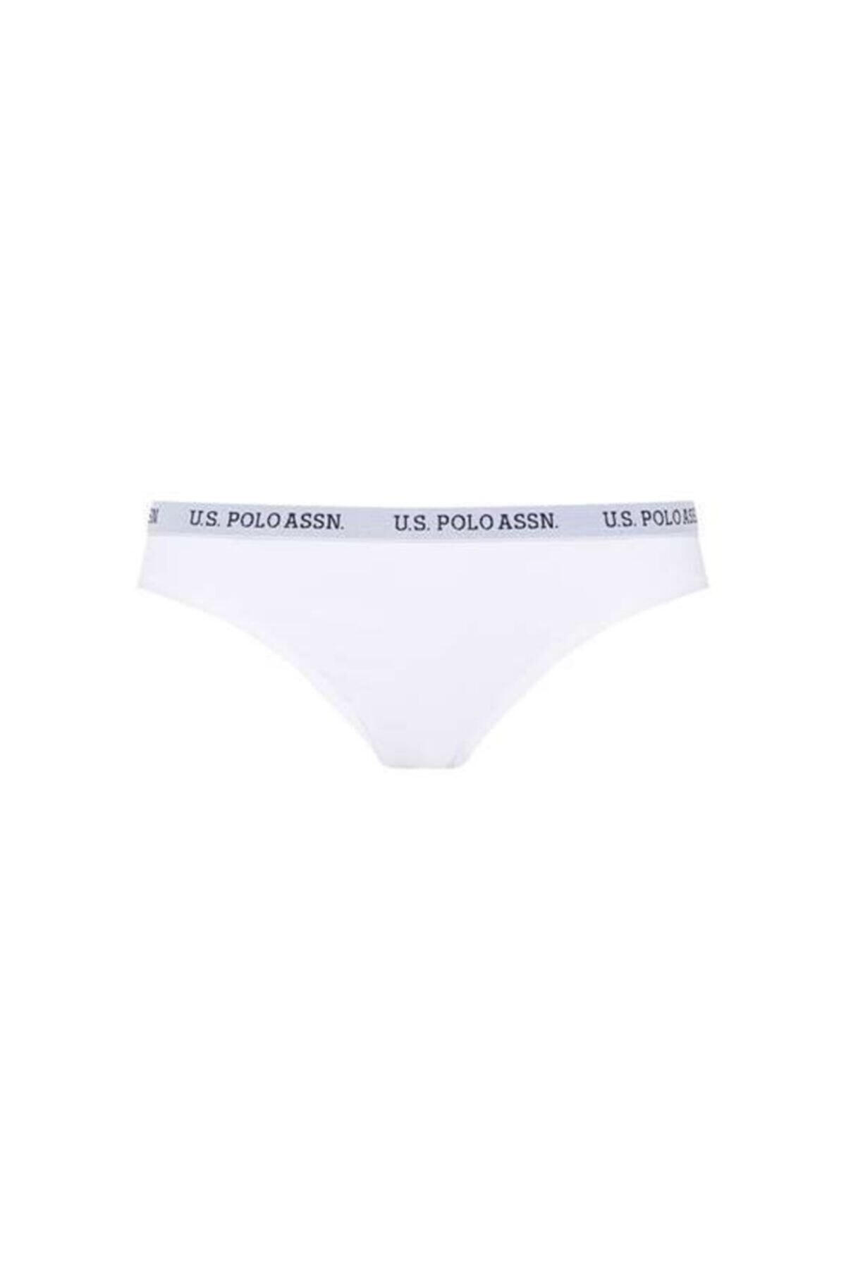 U.S Polo Assn. Kadın Slip 3Lü 66119 Baskılı Lacivert