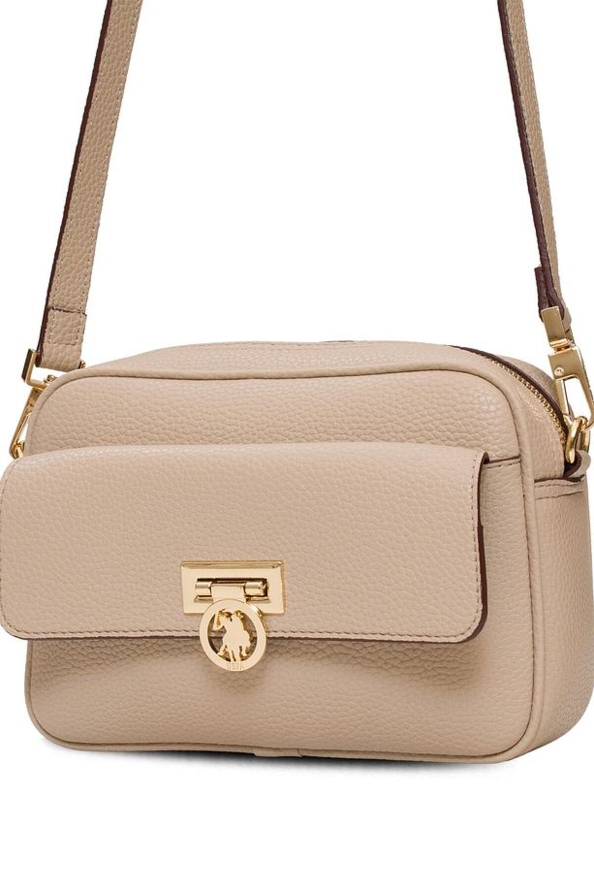 U.S. Polo Assn. Postacı Çanta US25548 Bej-Bordo