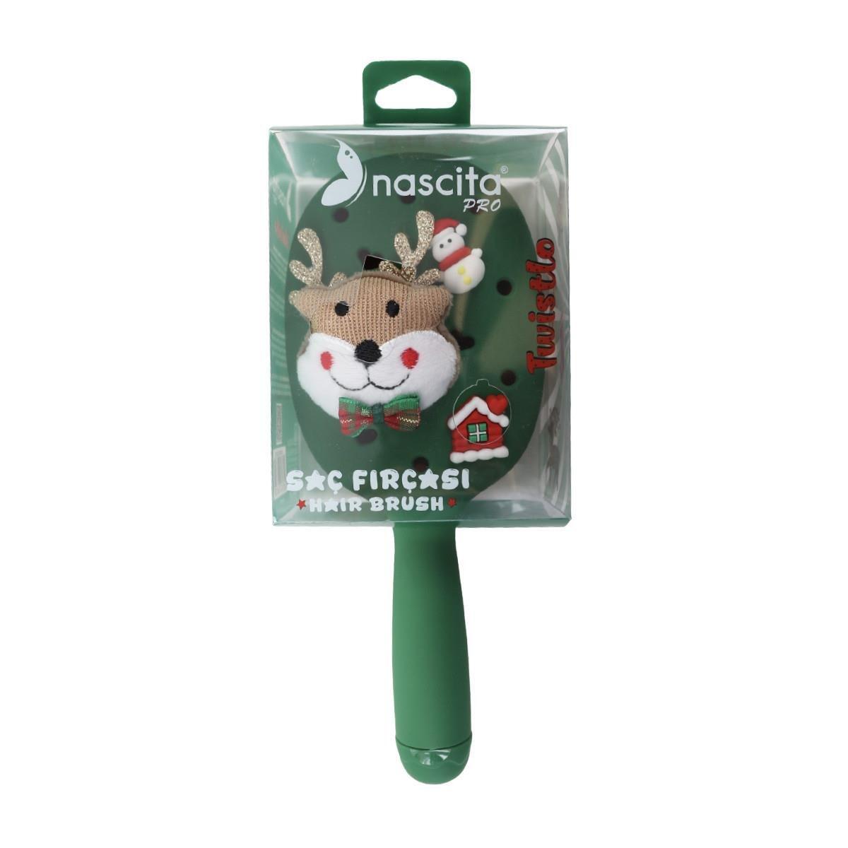 Nascita Saç Fırçası Twistlo Yılbaşı Temalı NASFPRO00076GR