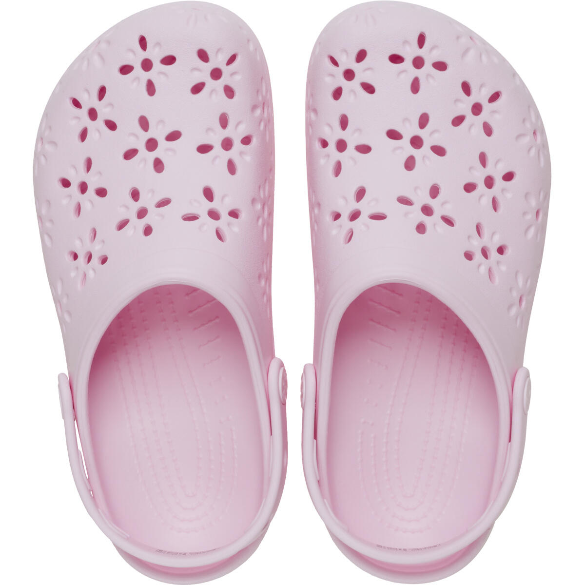 Crocs Classic Floral Cut Out Clog 210927_6ZW Pink Milk