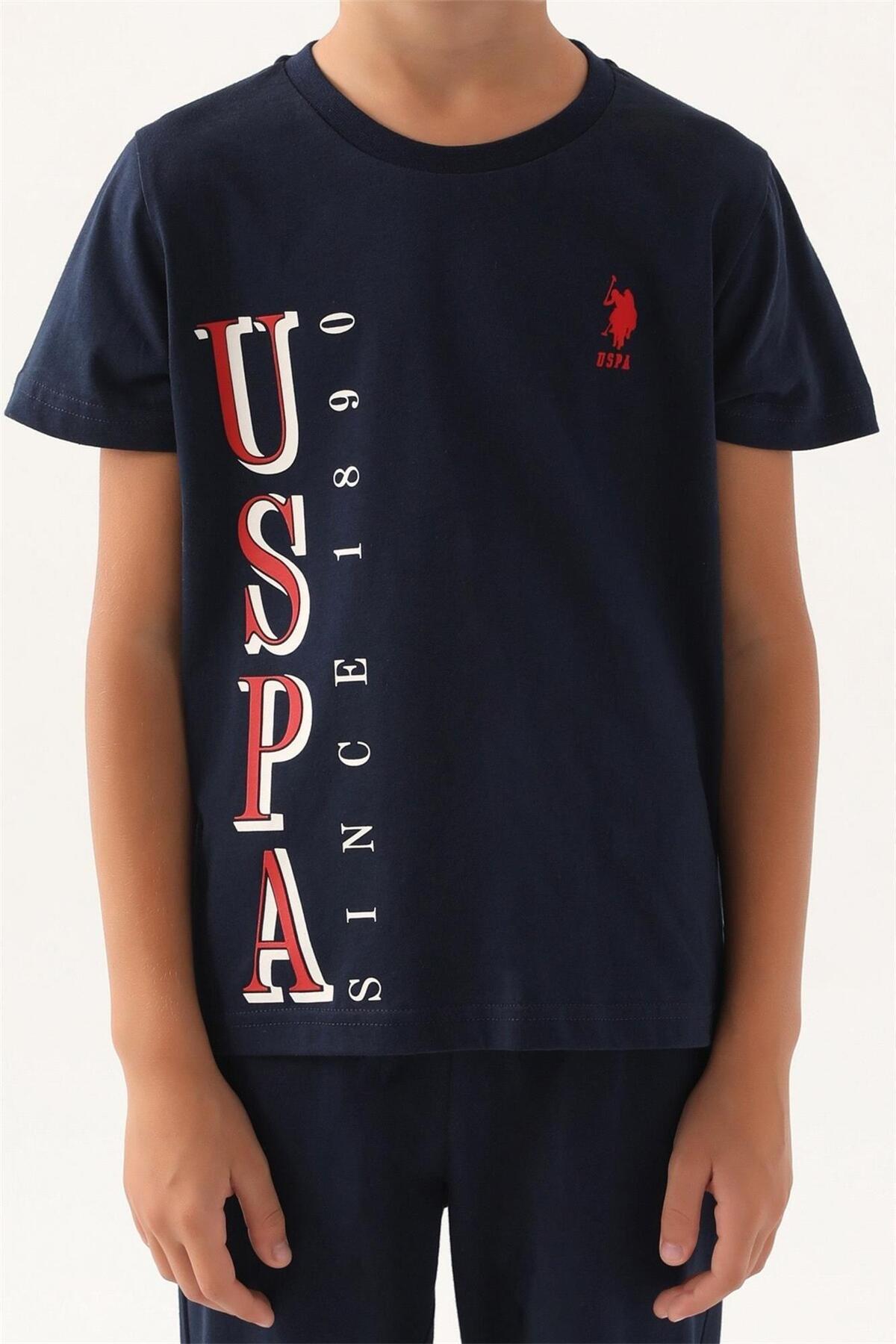 U.S. Polo Pijama Takım Erkek Çocuk US1717-4 Lacivert