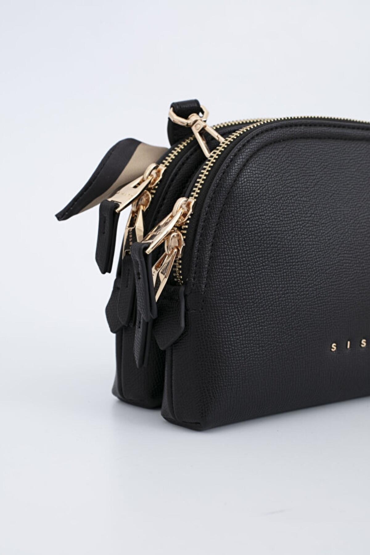 Sisley Kadın Kol Çantası SLY_277 Siyah - Bordo