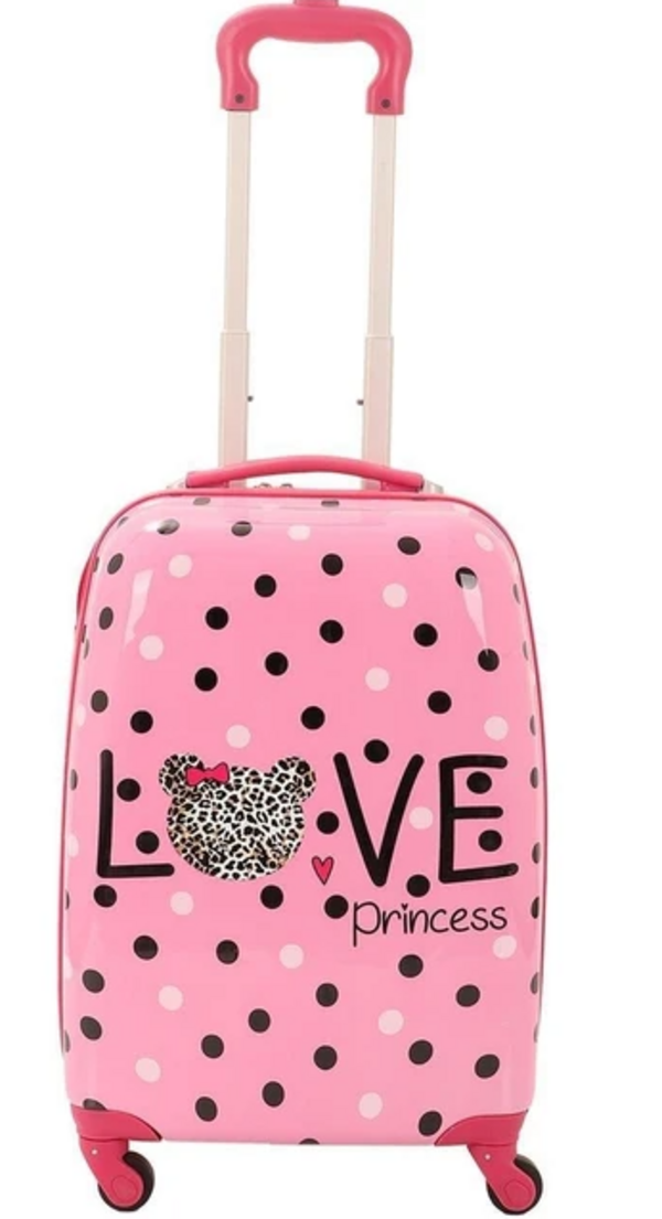 Mçs Abs Çocuk Valiz V307 Pembe-Love Baskı