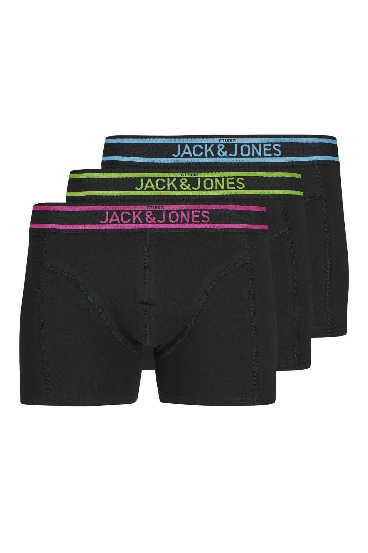 Jack&Jones Boxer 3Lü 12272927 Siyah