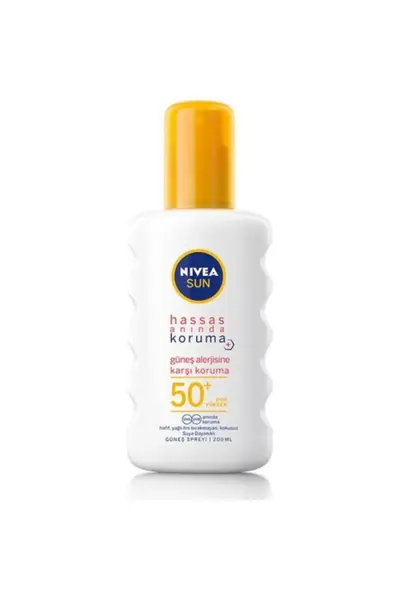 Nivea Sun Güneş Spreyi Hassas Anında Koruma SPF50+ 200Ml (Dy)