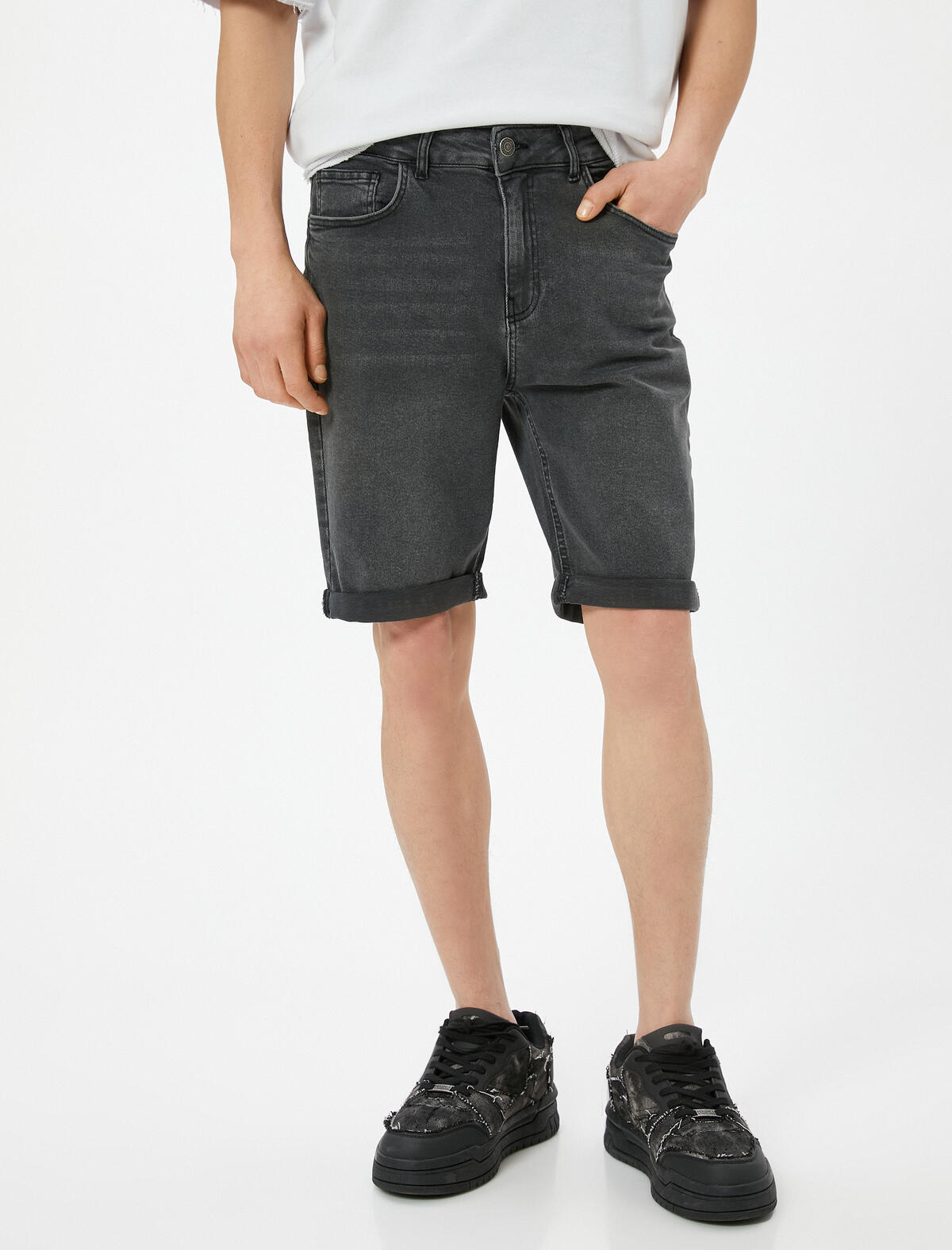 Koton Şort 4SAM40315ND Gri