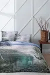 Özdilek Nevresim Takımı Çift Kişilik Saten Soft Life Woud Mor