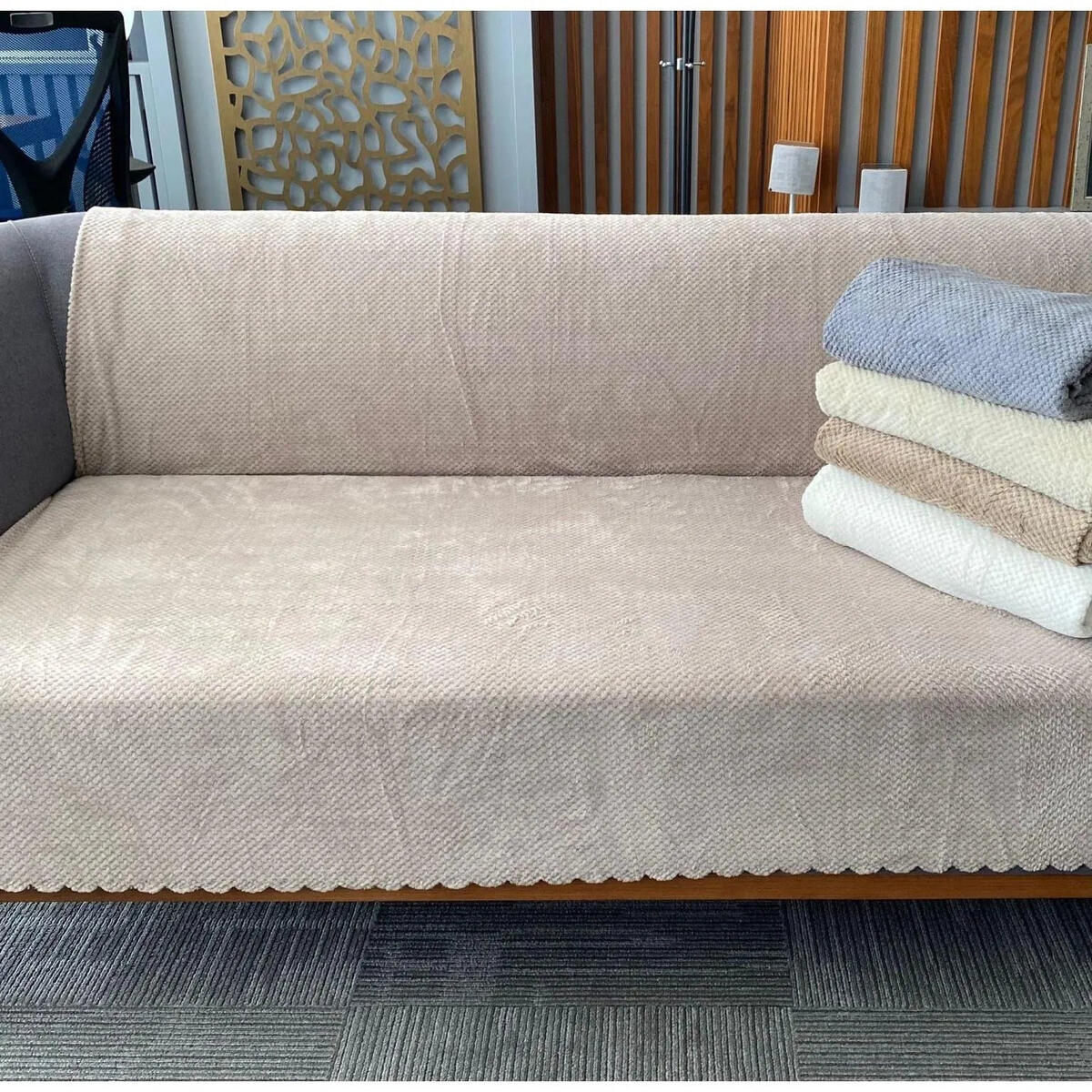 İpekçe Çekyat Örtüsü 170*215 Elegance K.Gri