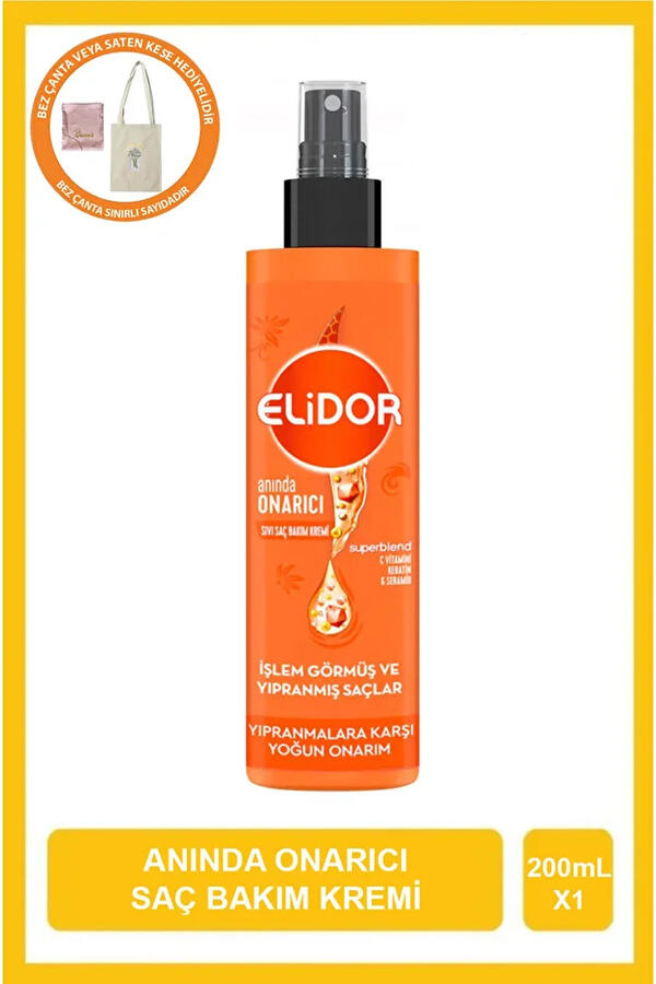 Elidor Saç Bakım Kremi Sıvı Anında Onarıcı 200Ml