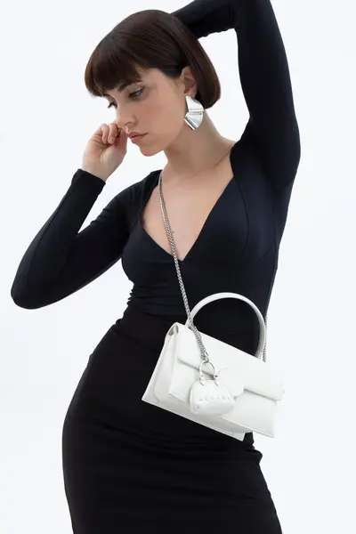 Sisley Kadın Çapraz Çanta SLY_146 Beyaz