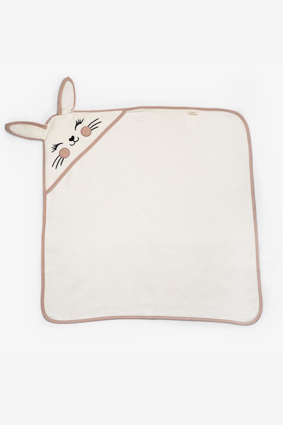 Kanz Havlu Kundak Silgi Nakışlı (Knz-037) Bunny Krem