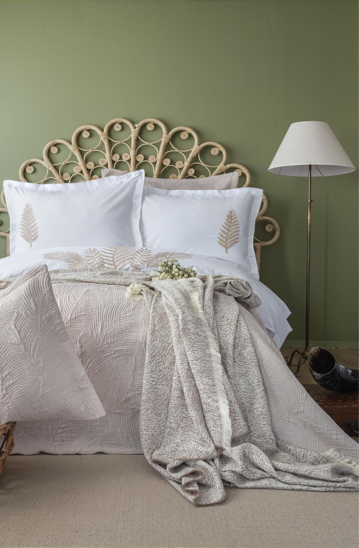 Apricitas Home Timeless Prime Set Çift Kişilik Foglıa Beıge
