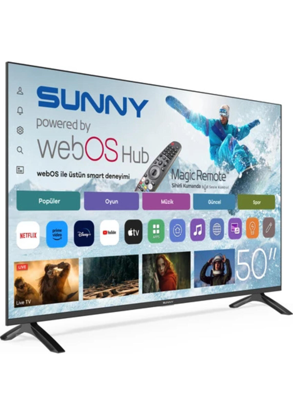 Sunny Led Tv 50" SN50FMN252 4K UHD WebOS