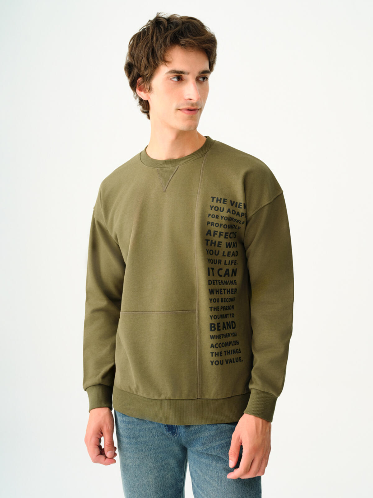 Loft Sweatshirt LF2037382 Koyu Haki