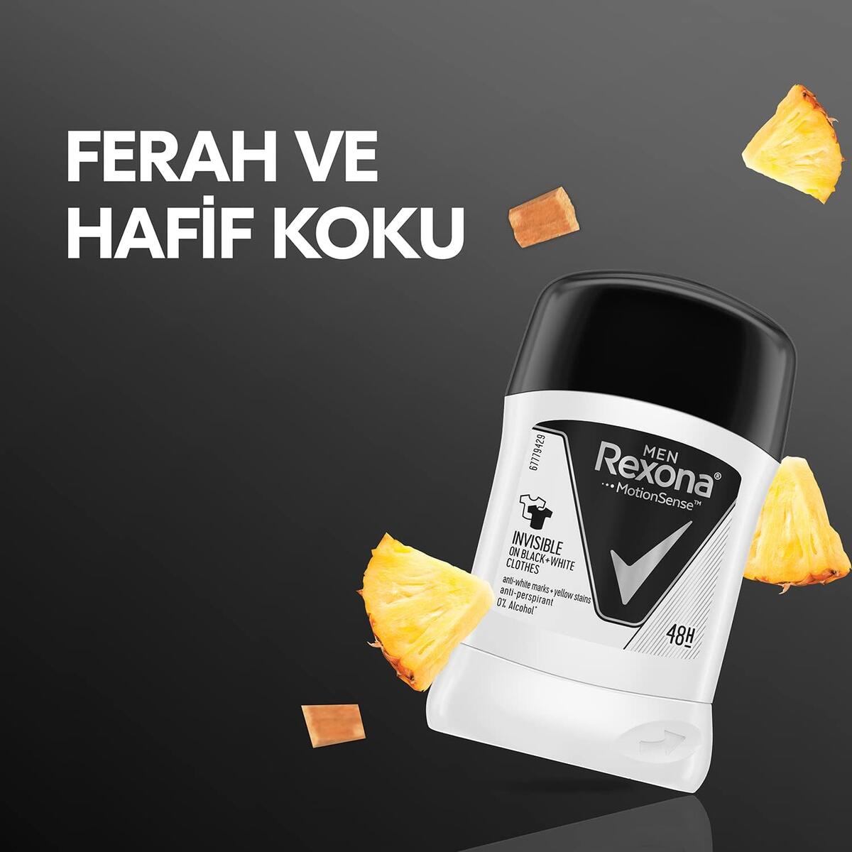 Rexona Erkek Roll-On İnvisible Black White 50Ml