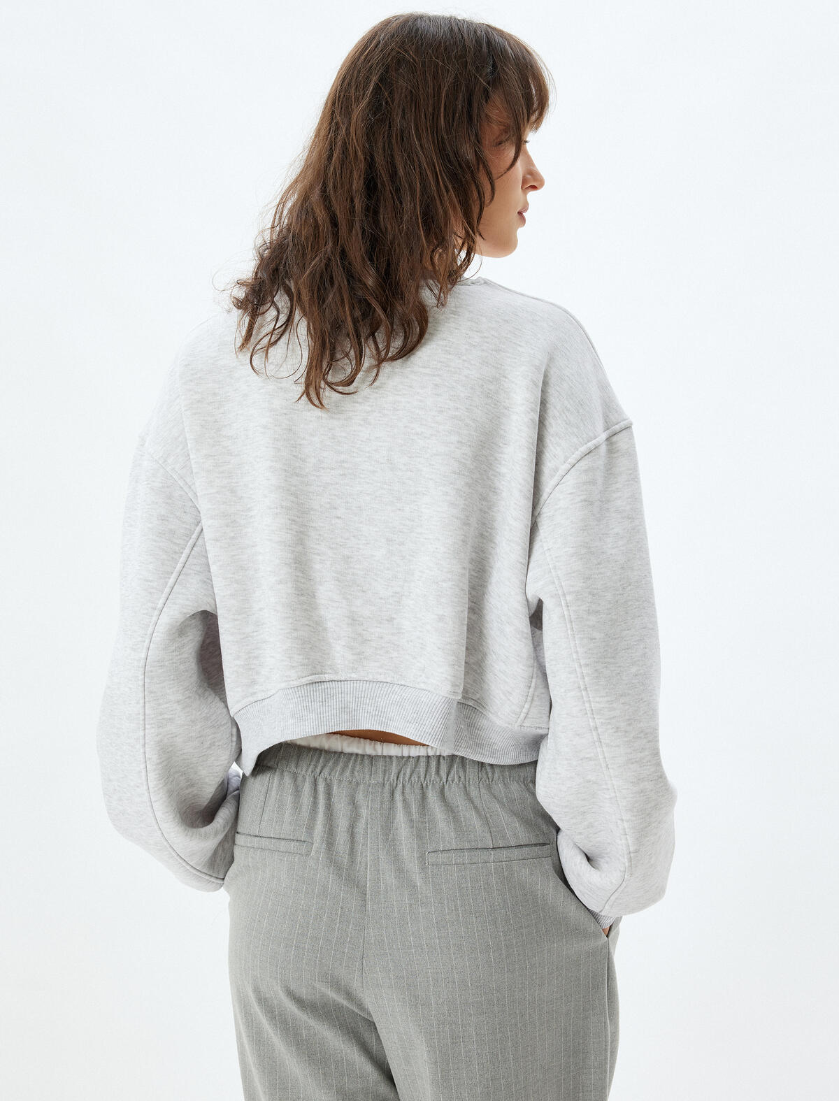 Koton Sweatshirt 5WAK10051EK Gri