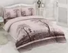 Özdilek Nevresim Takımı Tek Kişilik Ranforce Fitted Wood Kahve