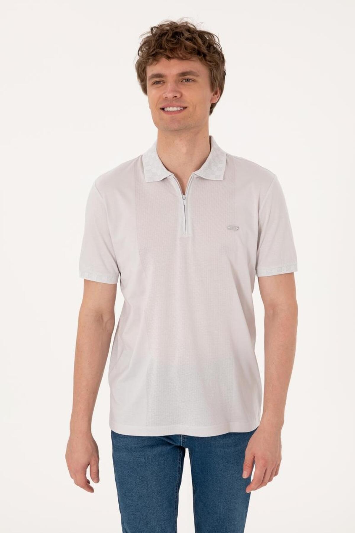 U.S Polo Assn. Tişört 2107318 G081SZ011 Açık Gri