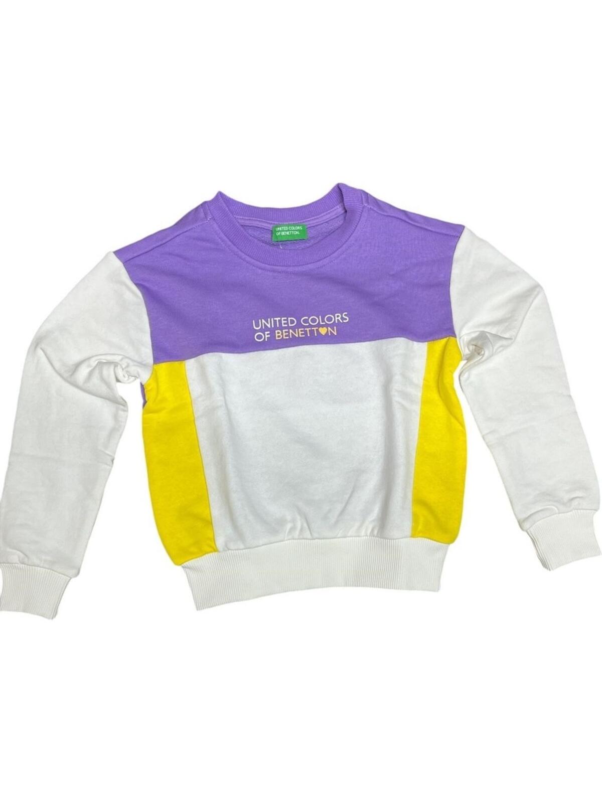 Benetton Sweatshirt Kız Çocuk BNT-G21546 72798 Blok Renkli