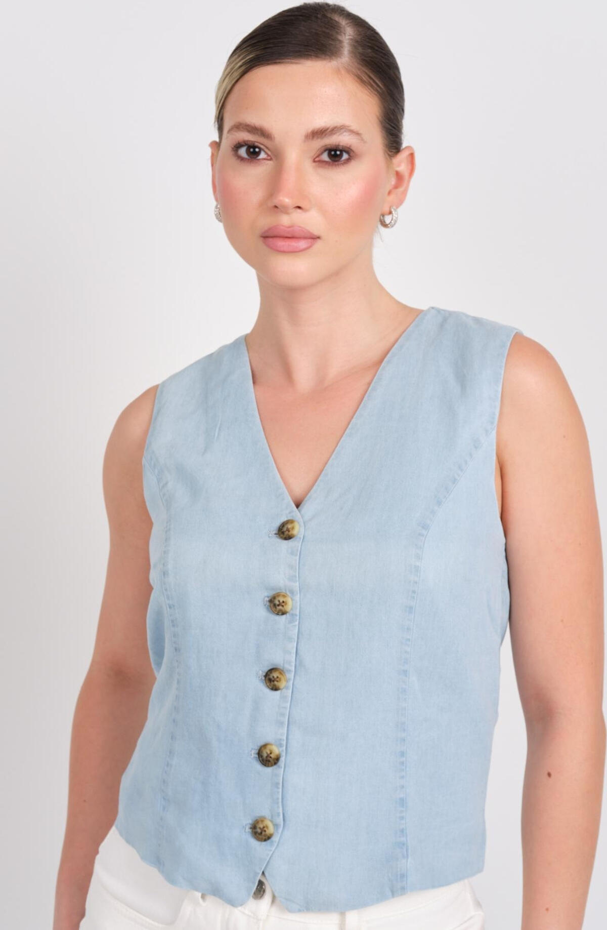 Only Bluz 15337941 Açık Mavi