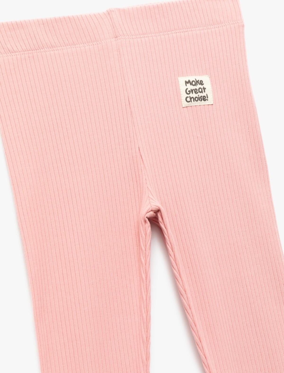 Koton Tayt Kız Çocuk 6WKG40064AK Pembe