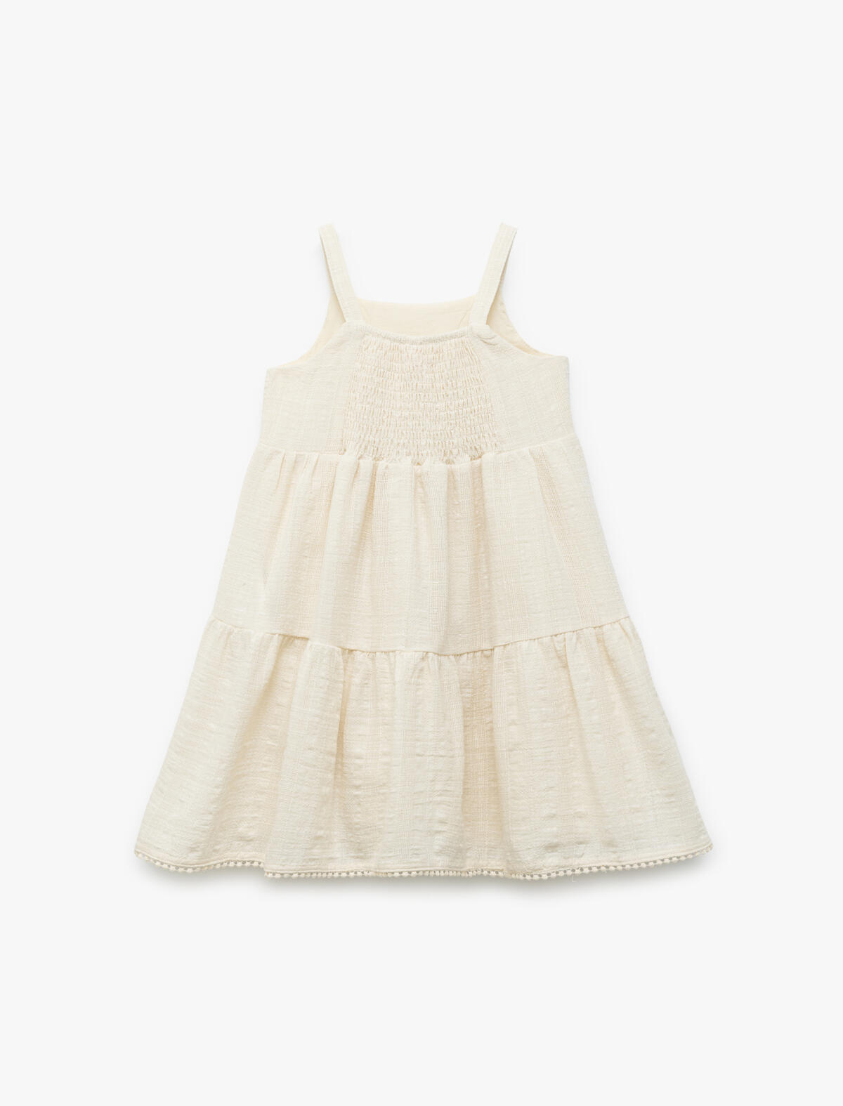 Koton Elbise Kız Bebek 5SMG80093AW Ekru