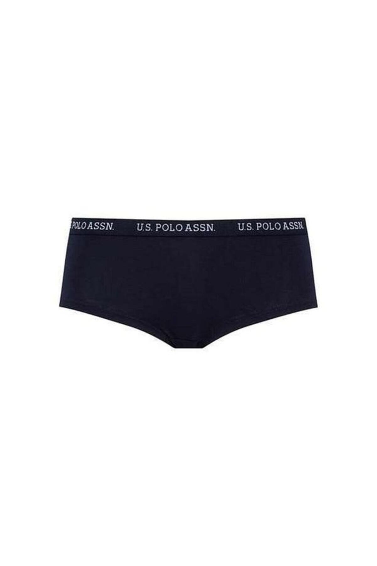 U.S Polo Assn. Kadın Şort 3Lü 66115 Lacivert-Fuşya-Beyaz