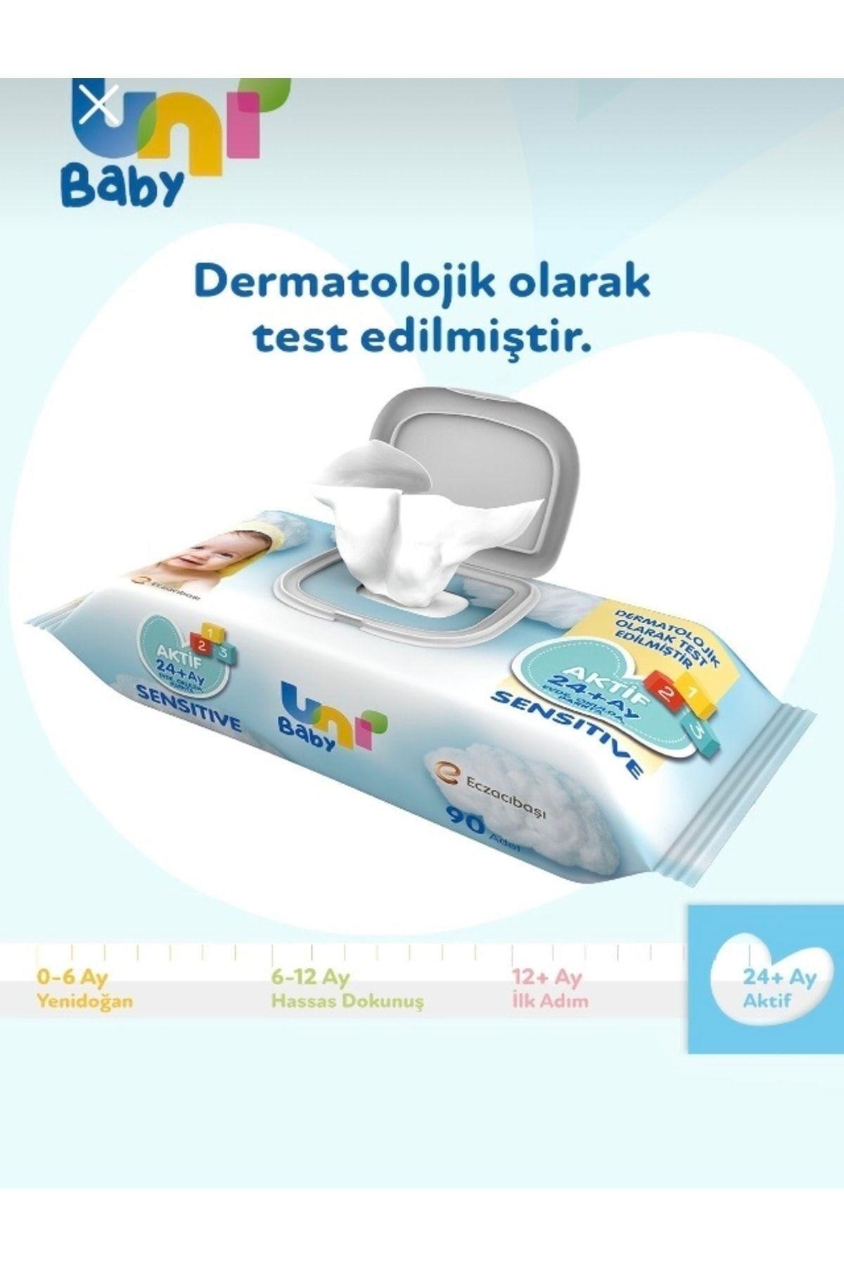 Uni Baby Islak Havlu Sensitive Aktif 24+Ay 90Lı