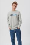 Mavi Sweatshirt M067146-35010 Açık Gri Melanj M