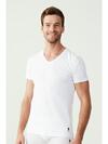 U.S. Polo Erkek Atlet 2Li V Yaka 80194 Beyaz