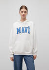 Mavi Sweatshirt M1600361-81964 Kırık Beyaz