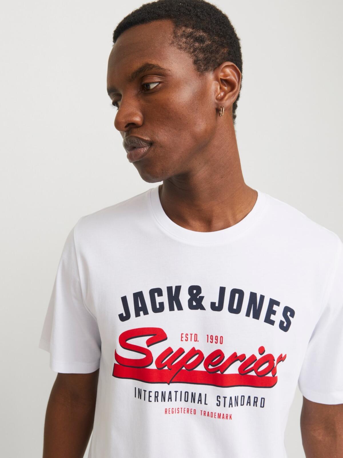 Jack&Jones Tişört 12268267 Beyaz