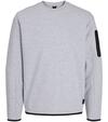 Jack&Jones Sweatshirt 12261375 Açık Gri Melanj