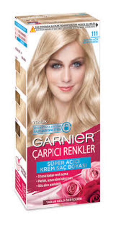 Garnier Saç Boyası Çarpıcı Renkler No:111 Açık Gümüş Sarı (Dy)
